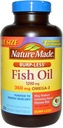 Natur gemacht Burp-Less Fischöl 1200mg, 360mg Omega-3, flüssige Softgels 200 ea (Pack von 2)
