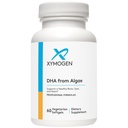 XYMOGEN DHA von Algae - DHA Omega-3 Supplement - Unterstützt Gehirn, Auge, Herz + Immune Gesundheit (60 Softgels)