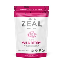 Zurvita - Zeal for Life 30-Day Wellness Bag - Wild Berry (Klassisch) - Nahrungsergänzungsmittel für Vitalität, Immunität und Wellness - 420 Gramm