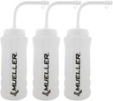 Mueller Quart Bottle w/ Straw, Natürliche Farbe w/ Schwarze Buchstaben (3-Pack)