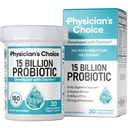 Physician's CHOICE Beginner Probiotics 15 Billion CFU - 6 Diverse Strains & Organic Prebiotics, entwickelt für allgemeine Verdauungs-Gesundheit und unterstützt ortsansässige Beratung, Durchfall, Gas & Bloating