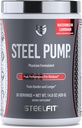 SteelFit Steel Pump | Advanced Pre Workout Powder & Nitric Oxide Supplement | Watermelon Lemonade, 30 Servierungen | für Muskelaufbau & Erholung | Hergestellt mit Peak ATP, Ashwagandha, & Elektrolyte