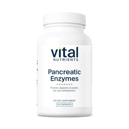 Vital Nährstoffe Pankreasenzyme 1000mg (Full Strength) | Pankreatin Verdauungsergänzung mit Protease, Amylase & Lipase | Verdauungsenzyme | Gluten, Dairy und Soy Free | 90 Kapseln