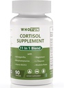 Cortisol Supplement für Damen, 11 in 1 Lower Cortisol Blend mit Ashwagandha, Phosphatidylserin, Magnesium, L-Theanin, Vegan, 90 Kapseln