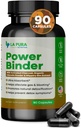 LaPura Power Binder Blend – Detox & Cleanse mit Aktivkohle, Organische Chlorella Powder & Slippery Elm Extract – Hilft Gas & Bloating – fördert natürliche Entgiftung - 90 Kapseln