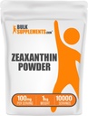 BulkSupplements.com Zeaxanthin Pulver - Zeaxanthin Ergänzungen, aus Marigold Blütenextrakt - Glutenfrei, 100mg (Zeaxanthin 5mg) pro Servierung, 1kg (2.2 lbs) (Pack von 1)