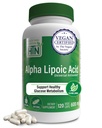 Gesundheit Thru Nutrition Alpha Lipoic Acid 600mg 120 Servierungen | Zertifiziert Vegan | Universal Antioxidant | Non-GMO, 3rd Party Getestet, Allergiker, Glutenfrei, Soy Free ALA Kapseln