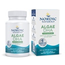 Nordic Naturals Algae DHA - 60 Soft Gels - 500 mg Omega-3 DHA - Certified Vegan Algae Oil - Plant-Based DHA - Brain, Eye & Nervous System Support - Non-GMO - 30 Servietten