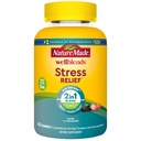 Nature Made Wellblends Stress Relief Gummis, L theanine 200mg, um Stress zu reduzieren, mit GABA 100mg, Gleiche Tag Stress Unterstützung, 40 Erdbeer Flavor Gummies