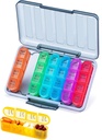 Betife XL Große Kapazität 4 Mal pro Tag Pill Organizer, 7 Tage 4 Mal wöchentliche Pille Box mit 28 Komponenten für Medikamente, Vitamine und Ergänzungen