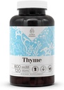 Thyme 120 Kapseln | High-Potency Kräuter Nahrungsergänzungsmittel | Hergestellt mit Gemüsekapseln und Thyme (Thymus Vulgaris) Getrockneter Blatt (120 Count)