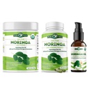 PURA VIDA MORINGA Pulver 8 oz Kapseln (120 Count) und Bio Moringa Öl (2fl oz)