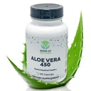 Aloe Vera 450 Kapseln Organic | Non-GMO Aloe Vera Pillen | Hergestellt mit USDA Organic Aloe Vera Ergänzungen | Verdauungs- & Joint Support Supplement