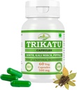 Natürliche und reine pflanzliche Trikatu (Pippali, Kali Mirch, Sonth) Extrakt Kapseln | Höchste Potenz, 100% pflanzliches Produkt | Packung von 60 X 500 mg. Veg. Kapseln (Pack von 1 Jar)