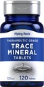 Piping Rock Trace Minerals Ergänzungen | 120 Tabletten | Therapeutic Grade | Pillen für Männer und Frauen | Non GMO, Glutenfrei