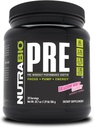 NutraBio PRE Workout Powder - Alte Formel-Sustained Energy, Mental Focus, Endurance - Beta Alanine, Kreatin, Koffein, Elektrolyte - 20 Servierungen - Dragonfruit Candy