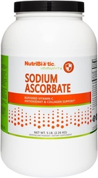NutriBiotic - Natrium Ascorbat gepuffertes Vitamin C-Pulver, 5 Lb | Vegan, Non-Acidic & Easier auf Digestion Than Ascorbic Acid | Essential Immun Support & Antioxidant Supplement | Gluten & GMO Free