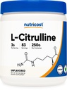 Nutricost Pure L-Citrullin (Base) Pulver 250 Gramm