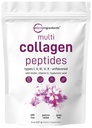 Micro Ingredients Multi Collagen Peptides Powder, 8oz | Typ I, II, III, V, X + Biotin, Vitamin C & Hyaluronsäure | Unflavored | Unterstützt Haar, Haut & Gelenke Gesundheit | Keto, Non-GMO