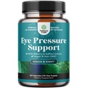 Natures Craft Eye Pressure Support with Bilberry Extract - Vegan Eye Health Supplement for Adults for Ocular Pressure Relief with Saffron Ginkgo Niacin and More Vitamins Vision Support - 30 Count