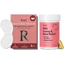 Rael Bundle - PMS-Ergänzung für Damen (28 Kapseln) & Kräuterheizung Patches (Large, 8 Zähler)