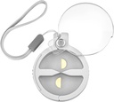 Durable Pill Splitter, Precise Dual-Blade Aluminum Pill Cutter for Small & Large Pills, Compact Pill Case with Lanyard for Travel, Daily Use