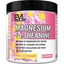 Evlution Nutrition Magnesium + L-Theanin - Natural Relaxation & Focus Support - 200mg Magnesium + 100mg L-Theanin - Vegan & Non-GMO - Pulver Nahrungsergänzung - 30 Servietten - Pink Lemonade