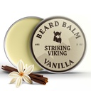 Striking Viking Bart Balm für Herren - Lassen Sie in Bart Conditioner - Styling Balm Hergestellt mit natürlich abgeleiteten Bart Butter, Argan & Jojoba Öle (2 Unze (Pack von 1), Vanille)
