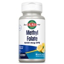 KAL Methyl Folat 1000 mcg, 5-MTHF Aktive Form, Folsäureergänzung, Herzgesundheit, Prenatal, Mood und Gehirn Unterstützung, Vegetarische, natürliche Lemon ActivMelt, 60-Tage Garantie, 60 Serv, 60 Micro Tablets