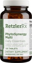 PhytoSynergy Multi w/o Iron von Dr. Retzler® - 120 Tabletten - Vitamine und Mineralstoffe Verbesserte w/bioaktive Pflanzenverbindungen - Lutein, Zeaxanthin, Lycopin und Resveratrol