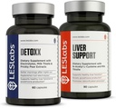LES Labs Detoxx und Liver unterstützen Duo- Bundle zur Unterstützung der gesunden Leberfunktion, Glutathionproduktion und Entgiftung