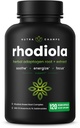 Rhodiola Rosea Ergänzung 600mg | 120 Vegan Kapseln | Rhodiola Rosea Extrakt für Energie, Stress Relief, Stimmung und Fokus | Adaptogene Wurzel mit Rosavin & Salidrosides | 300mg Pillen von NutraChamps