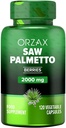 ORZAX Prostata-Ergänzung mit Sägepalmextrakt 2000 mg für Herren - Haar- und Urinär-Unterstützung - 120 Veg Kapseln - (120-Tage-Versorgung)