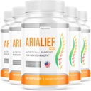 (5 Pack) Arialief Pro Kapseln für Sciatica, Arialeaf Ernährungsunterstützung für Nerve Gesundheit, Arialeaf Prime Palm Sciatica, Aria Leaf Primepalm Aria LIEF Vitamin, 5 Monate