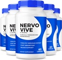 (Pack von 5) NervoVive – Original Nervo Vive Nerve Health Support Formula, Total Nerve Care mit natürlichen Inhaltsstoffen für Komfort & Signal Funktion | NervoVive24 Easy-to-Take Daily Pills (300 Kapseln)