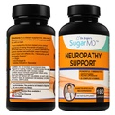SugarMD Neuropathy Support Supplement – 180 Nerve Supplement Kapseln mit Alpha Liponsäure, Benfotiamin & Vitamin D3 B6 B12 - Nerve Support Supplement für Füße Finger & Beine - 90 Tage Versorgung