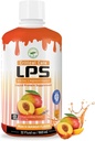Ernährungsdesigns LPS Liquid Collagen & Whey Protein Supplement, Sugar-Free, Non-GMO Drink, fördert gesunde Haut und Haar für Männer & Frauen. (Kritische Pflege) Peach Mango