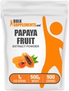 BulkSupplements.com Papaya Obst Extrakt Pulver - Papaya Extrakt, für Verdauungsunterstützung - Glutenfrei, 1g pro Servierung, 500g (1.1 lbs) (Pack von 1)