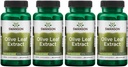 Swanson Olivenblatt Extrakt Kapseln mit 20% Oleuropein - (60 Kapseln, 750mg Jeder) 4 Packung