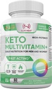Keto Multivitamin für Frauen und Männer - 35 Potent, Reine Zutaten - Vitamin C, Vitamin D, Vitamin A, Vitamin E und Zink für Immununterstützung - Non GMO, Glutenfrei, Zuckerfrei, All Natural - 30 Tage