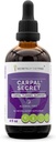 Carpal Secret Alcohol-Free Extract, Tinktur, Glycerite Bromelain, Ananas, Turmeric, Ginkgo, Peppermint, Thyme, Basilikum. Carpal Tunnel Support (4 FL OZ)