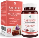 1 Body Saffron Extract Supplement, 88.5 mg Safranal, Antioxidans und Mood Unterstützung, Vegetarische Kapseln