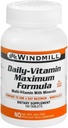 Windmill Health Products Daily Vitamin Maximum Formel, Ernährungsunterstützung, Multivitamine und Mineralstoffe, 100 Portionen, 100 Zähler