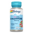 Solaray D-Mannose 1000mg mit CranActin Cranberry Extrakt - D Mannose Cranberry Supplement mit Vitamin C - Unterstützt Harnwege und Blasengesundheit - Vegan, 60 Tage Garantie, 30 Portionen, 60 VegCaps