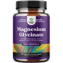 Pure Magnesium Glycinate Supplement 500mg - Magnesium für Schlaf- und Erholungskapseln für Männer und Frauen - Unflavored Vegan High Absorption Pillen für Entspannungsunterstützung - 120 Count