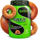 Spezies Nutrition Isolyze Whey Protein Powder, 100% Whey Isolate für Muskelaufbau, 27,5g Protein pro Scoop, kein Zucker & Low Fat (Cinnamon Donut, 22 Servierungen)