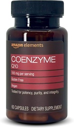 Elemente Vegan CoQ10 100 mg - Normale Energieproduktion, unterstützt Herz-Kreislauf-Gesundheit - 2 Monate Versorgung (60 Kapseln)