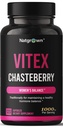 Natgrown Vitex Chasteberry Supplement für Frauen 1.000 mg - Unterstützt Hormon Balance & Fruchtbarkeit - Agnus Castus Chaste Tree Vitex Berry Fruit Extract Kapseln - 120 Ct