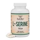 L-Serine Kapseln (Dritte Partei getestet) - 2.000mg Servierungen in klinischer Studie verwendet, 180 Zähler, 500mg pro Kapsel (L Serine Amino Acid for Serotonin Production and Brain Support) von Double Wood