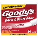 Goodys Rücken- und Körperschmerzen-Relief-Pulver, 24 ct (Pack von 1)